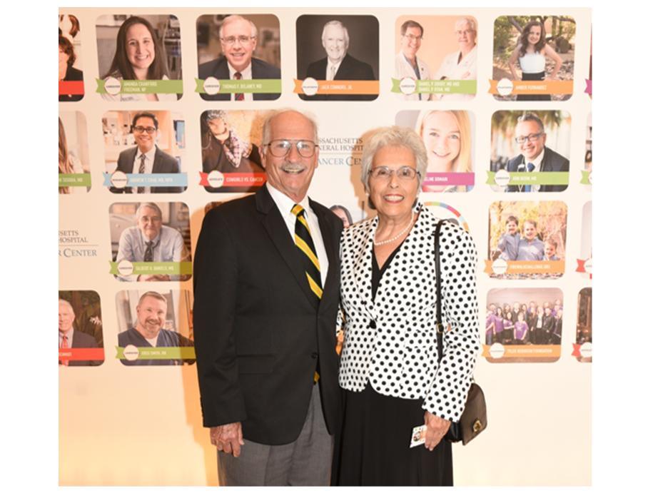 Co-founder Sandy Maniscalco and her husband Phil represented the foundation during the 2017 "One Hundred" award ceremony at Mass General Hospital.