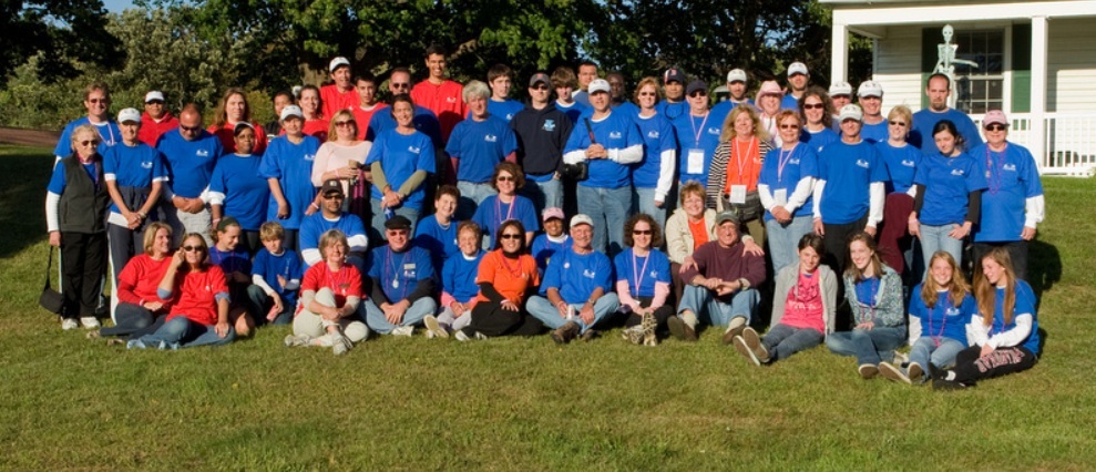 Group photo of Walk Volunteers from 2008