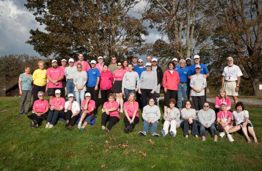 Group photo of Walk Volunteers from 2010