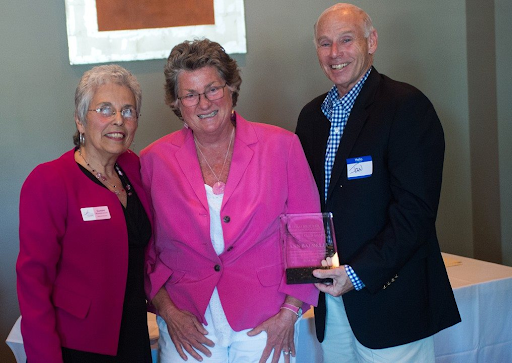 2016 TBBCF 27th Mile Club Awardee - Ann Baldelli, a native of New London, has been a reporter with The Day for more than 35 years. She was the first to write about TBBCF when it was founded by Norma Logan in 2005 and has continued to cover the walk and the research that it funds over the years. In 2006, Baldelli completed the marathon distance of the Walk Across Southeastern Connecticut.